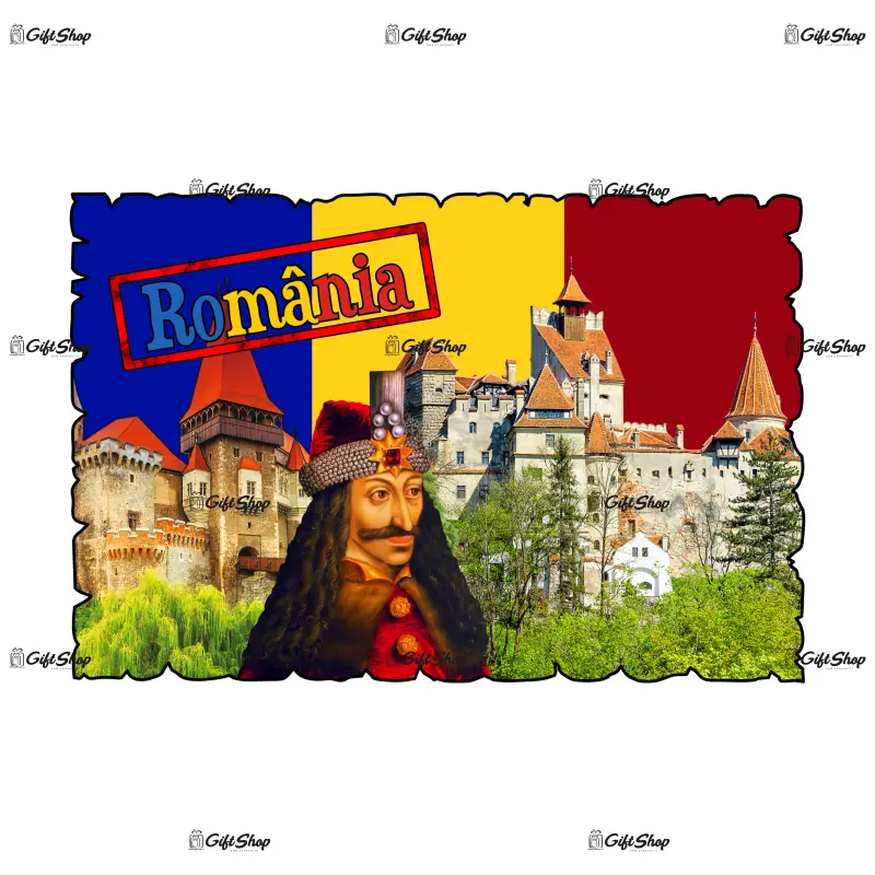 Castelul bran, vlad tepes, magnet frigider mgs093